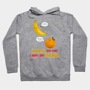 Knock Knock - Banana Orange Full Dad Joke Hoodie